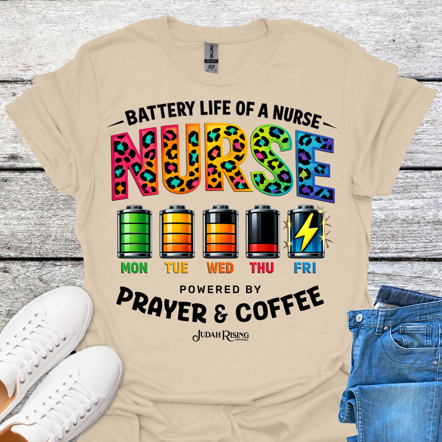 Nurse Powered By Prayer & Coffee