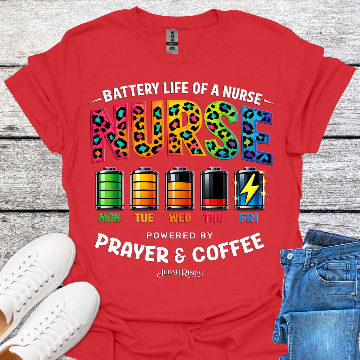 Nurse Powered By Prayer & Coffee
