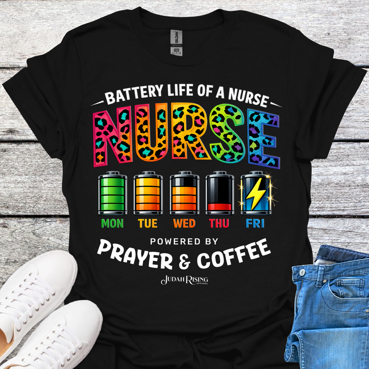 Nurse Powered By Prayer & Coffee