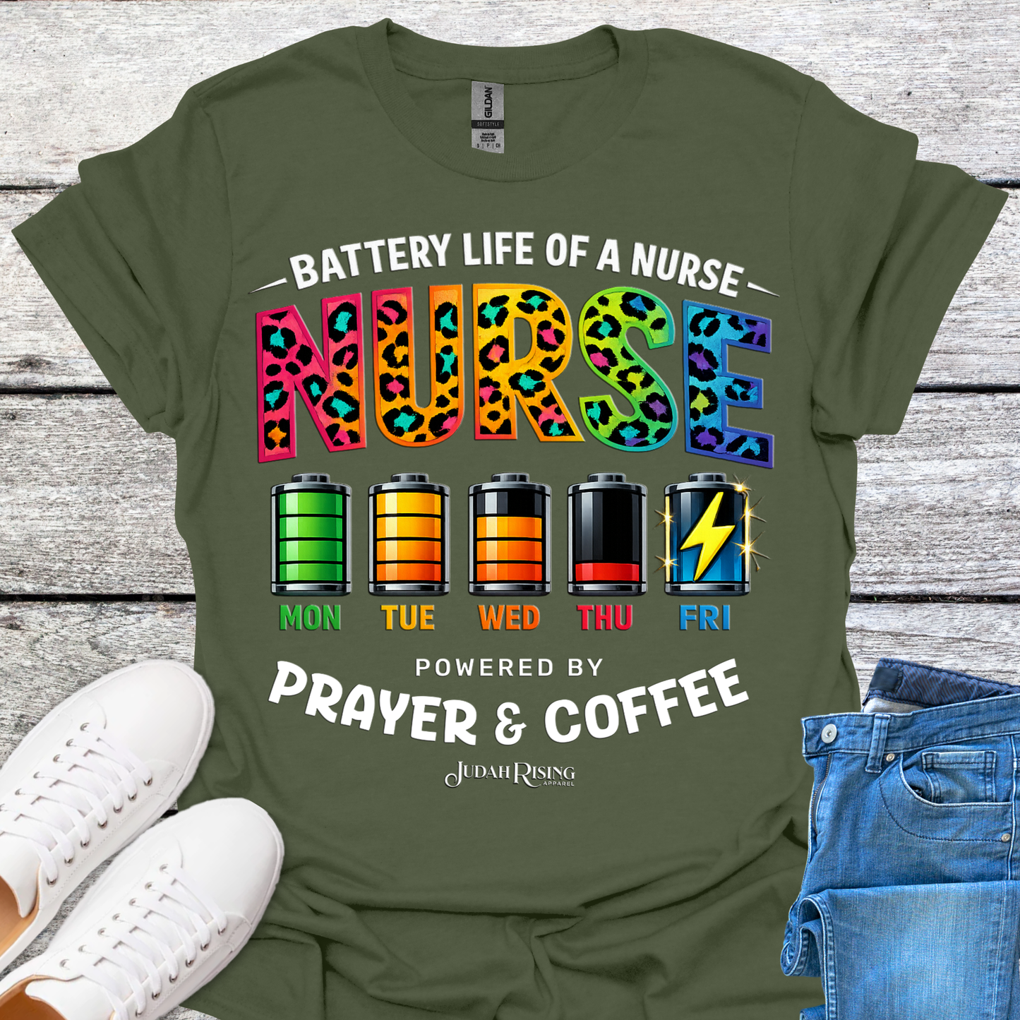 Nurse Powered By Prayer & Coffee