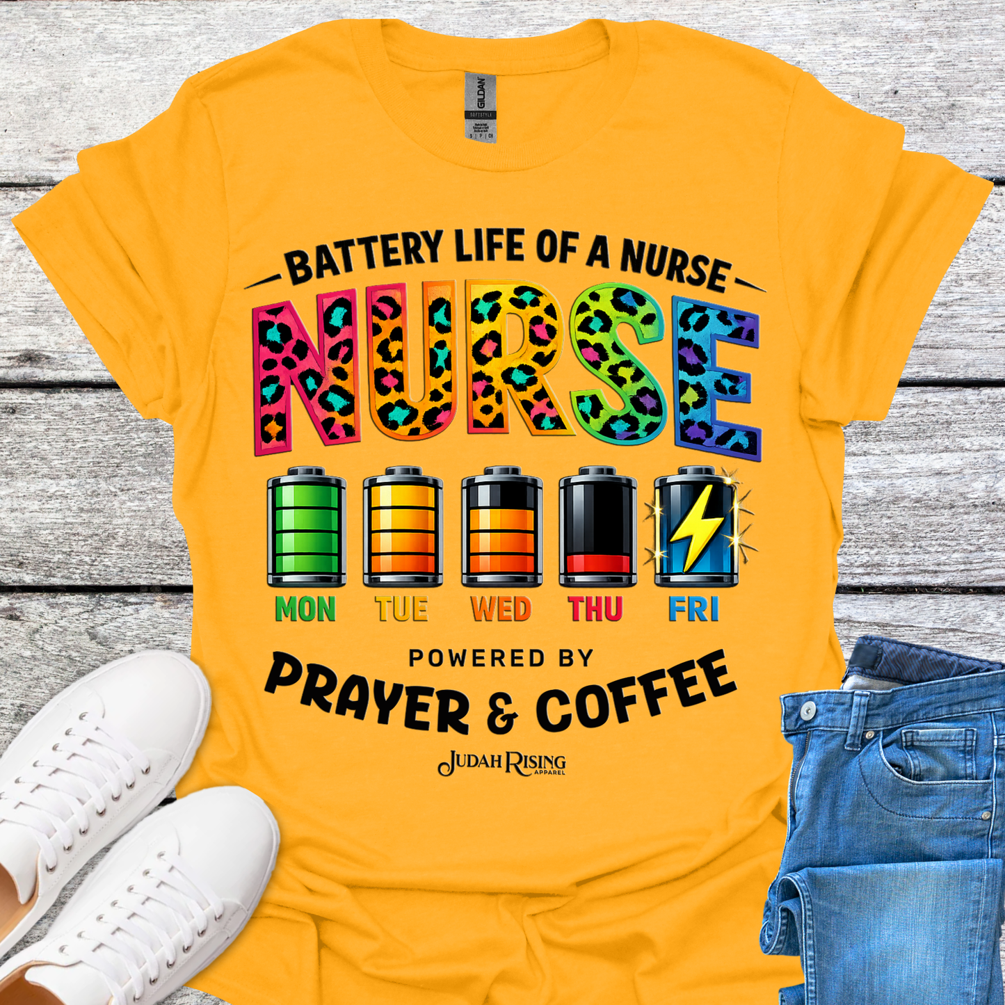 Nurse Powered By Prayer & Coffee