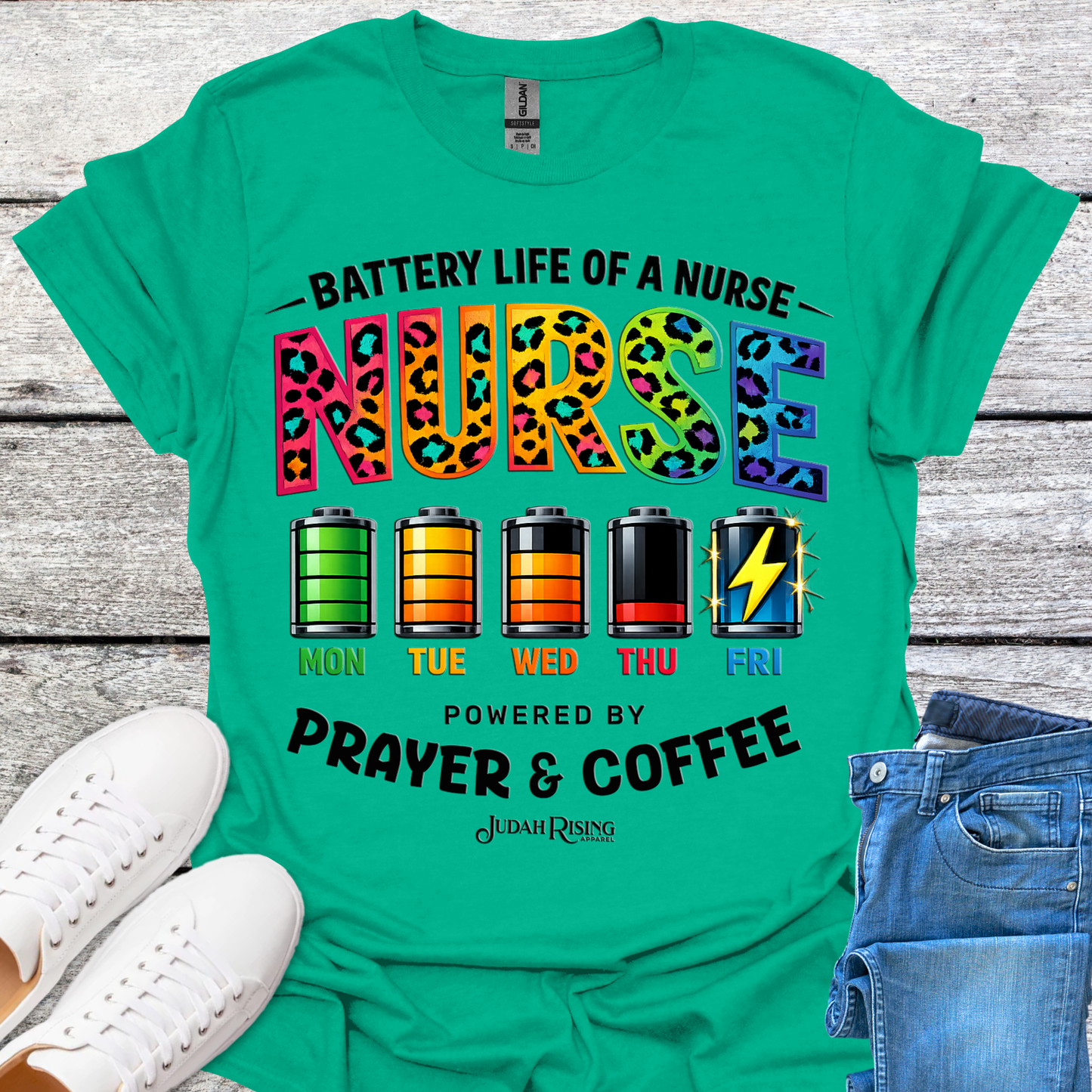 Nurse Powered By Prayer & Coffee
