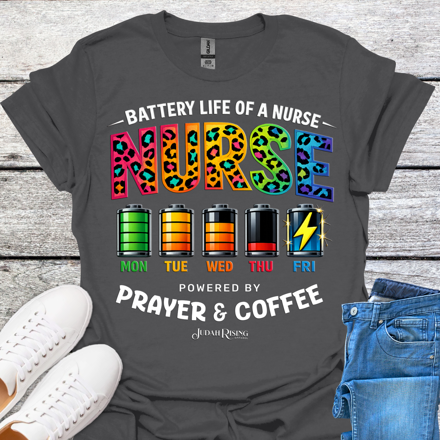 Nurse Powered By Prayer & Coffee