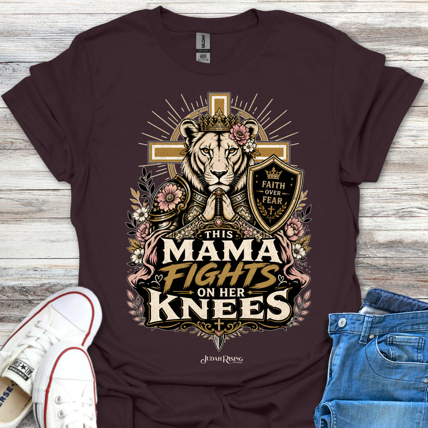 This Mama Fights On Her Knees