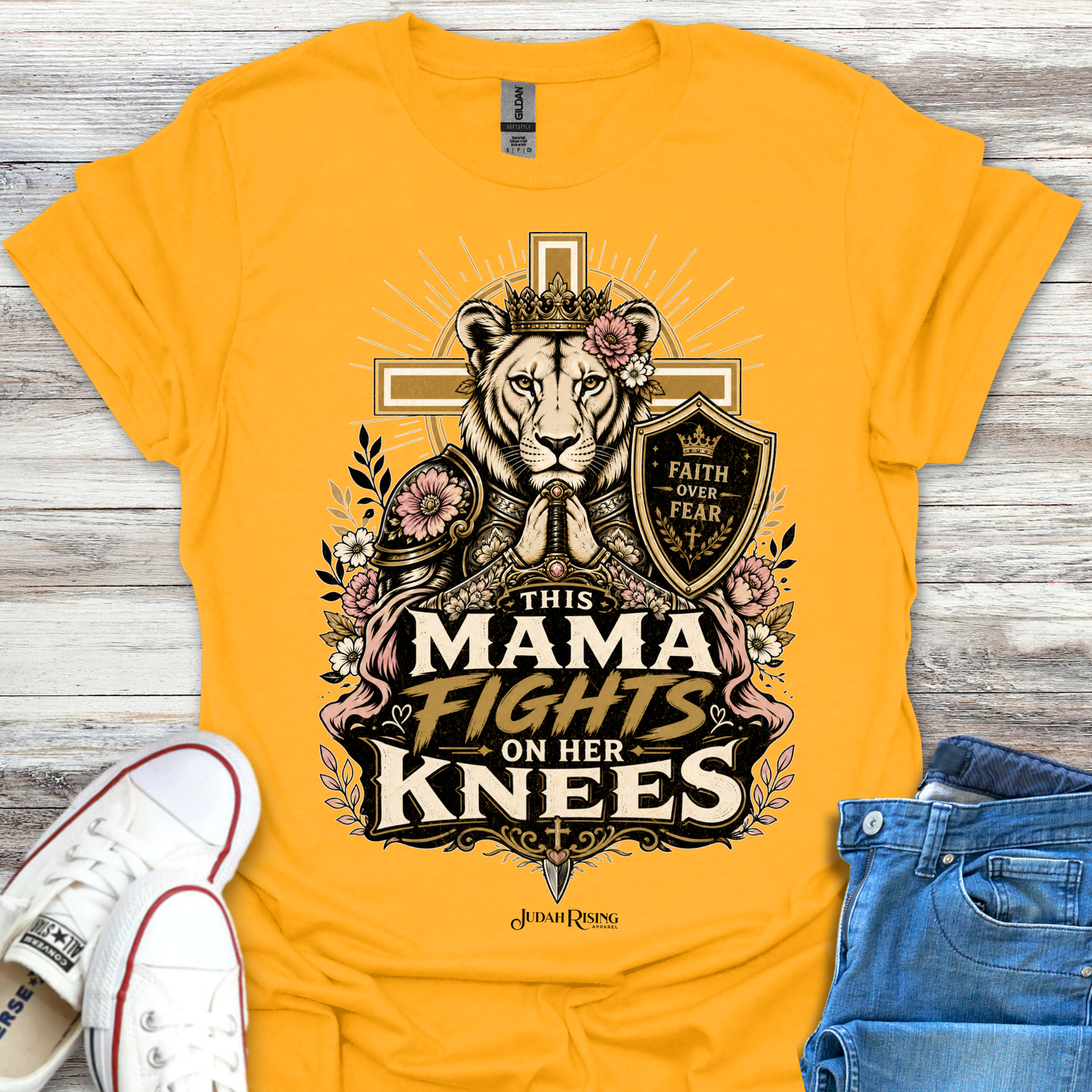 This Mama Fights On Her Knees