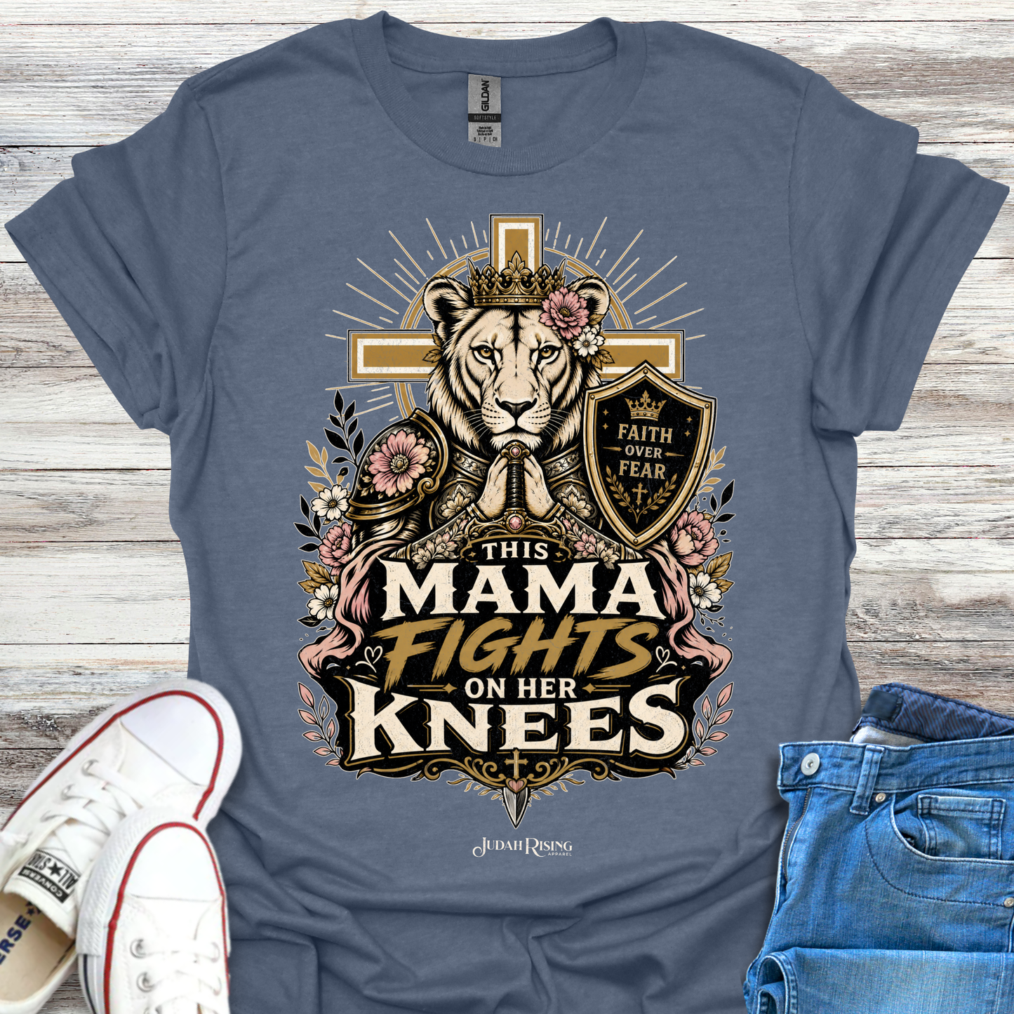 This Mama Fights On Her Knees