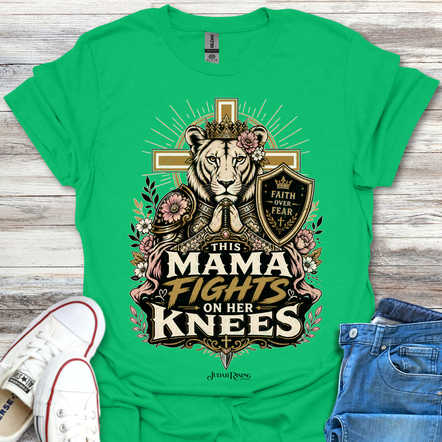 This Mama Fights On Her Knees