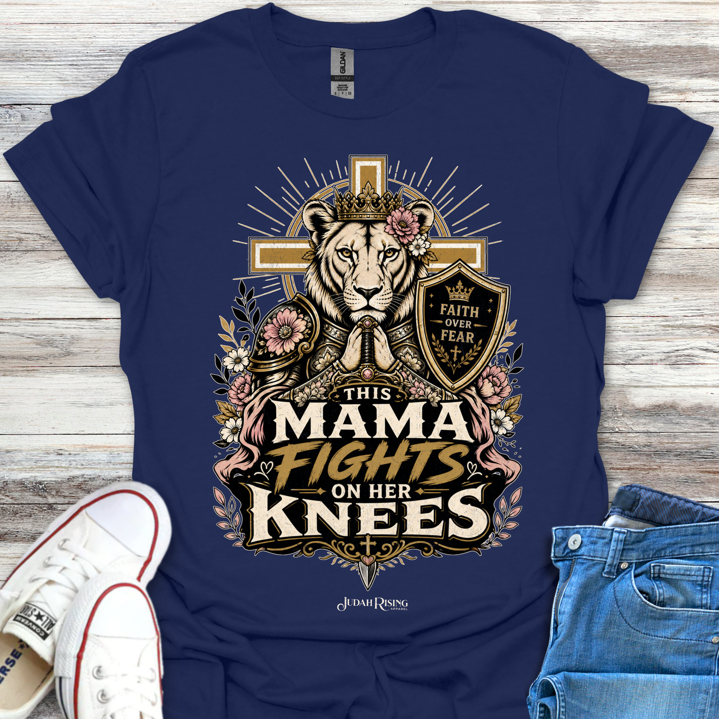 This Mama Fights On Her Knees