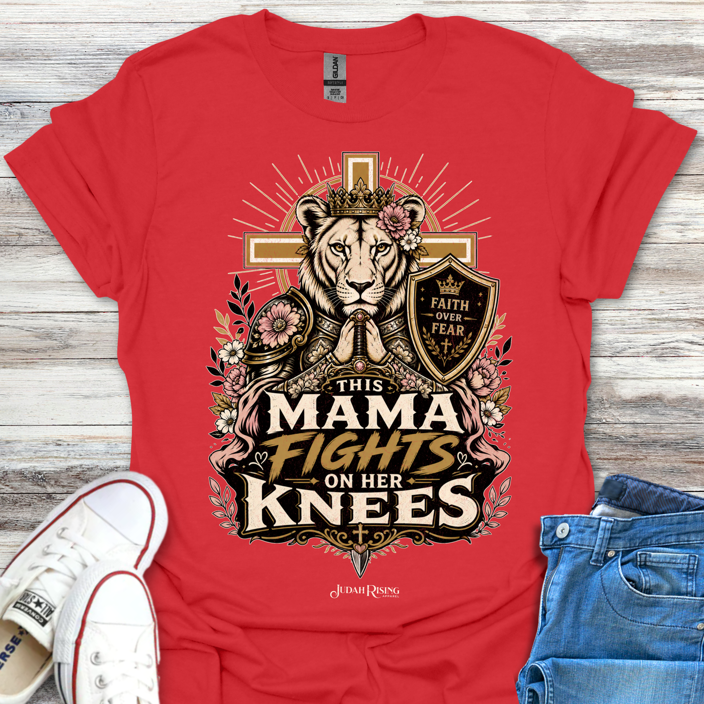 This Mama Fights On Her Knees