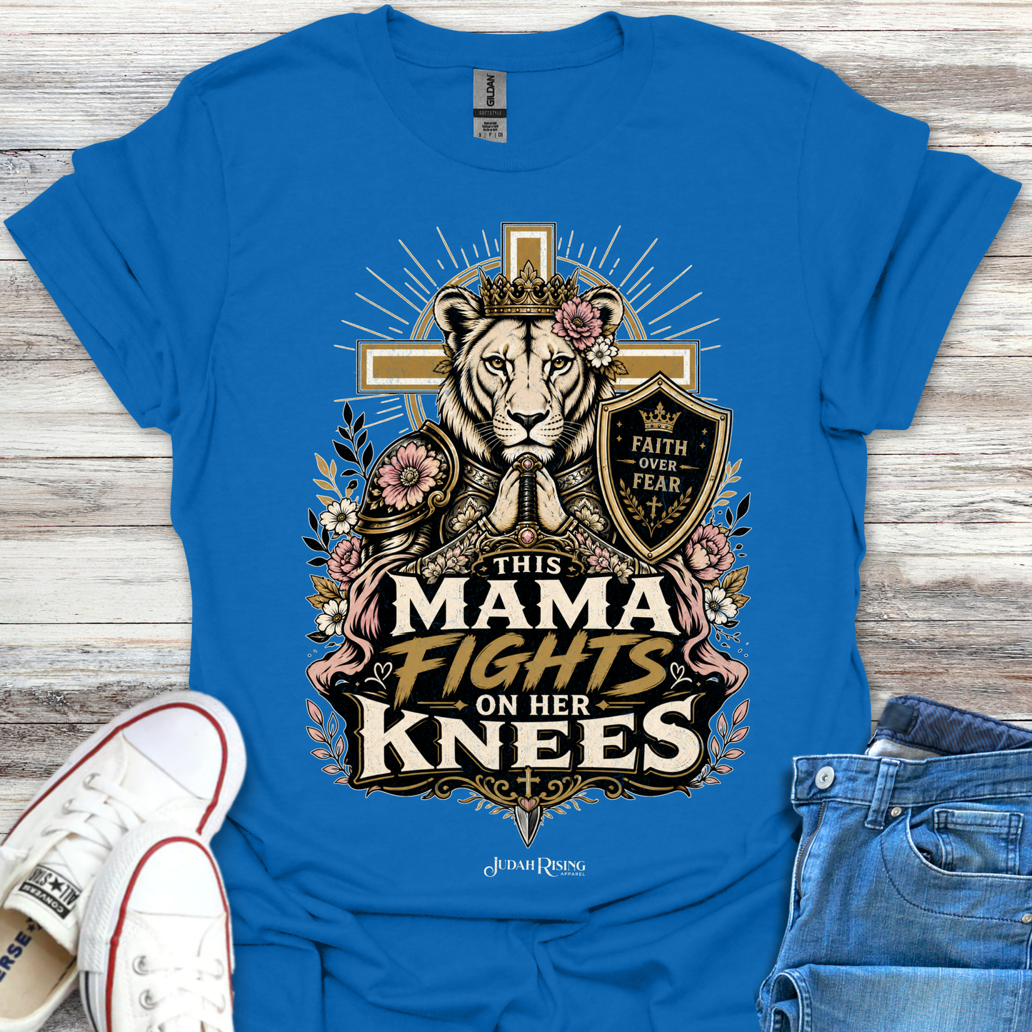 This Mama Fights On Her Knees