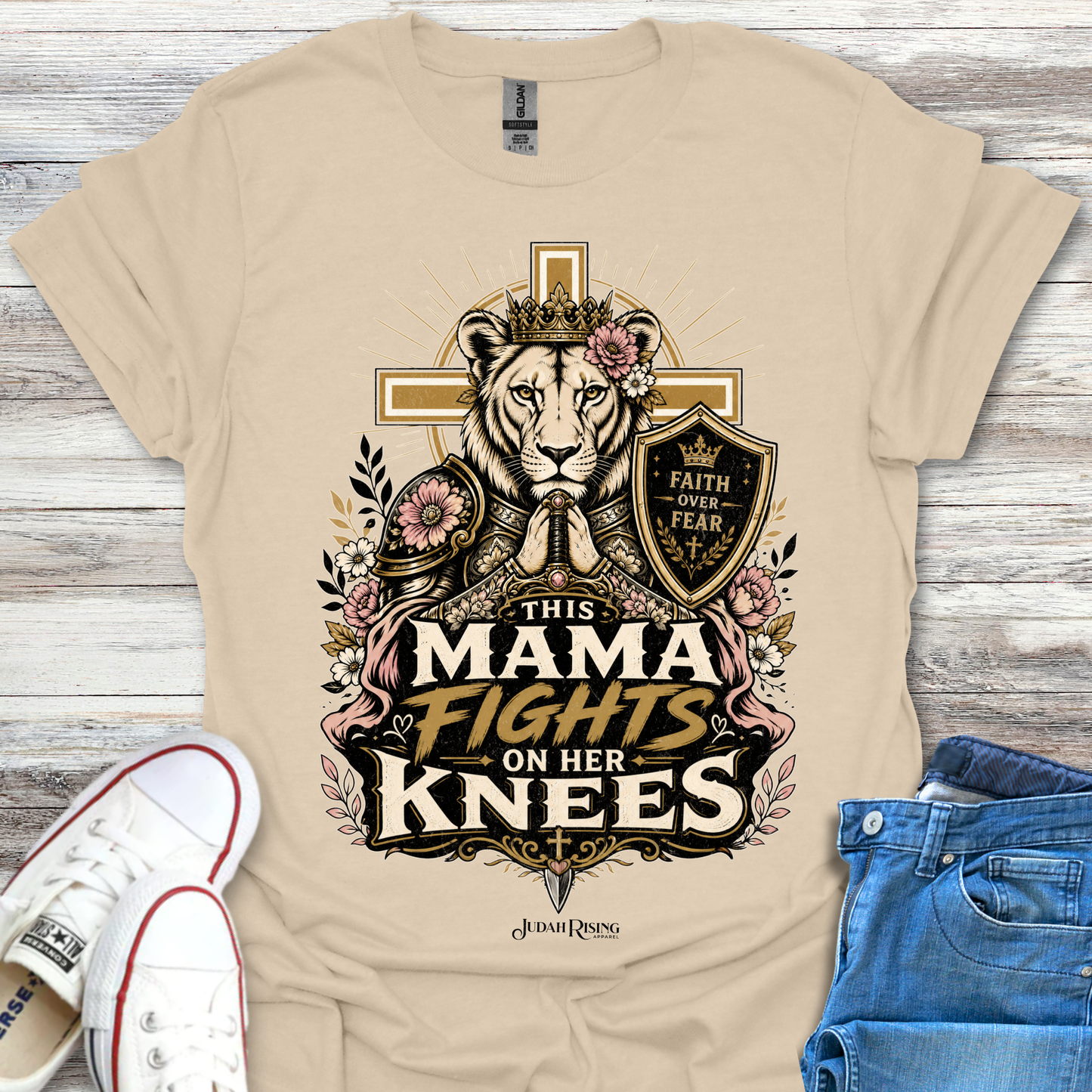This Mama Fights On Her Knees