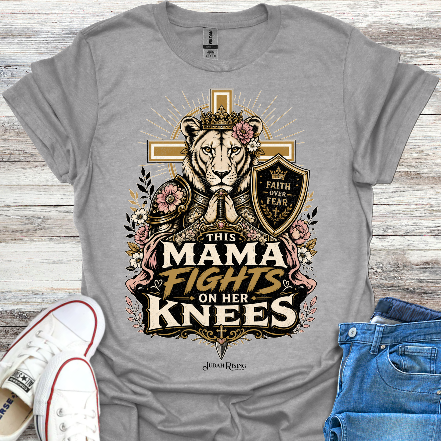 This Mama Fights On Her Knees