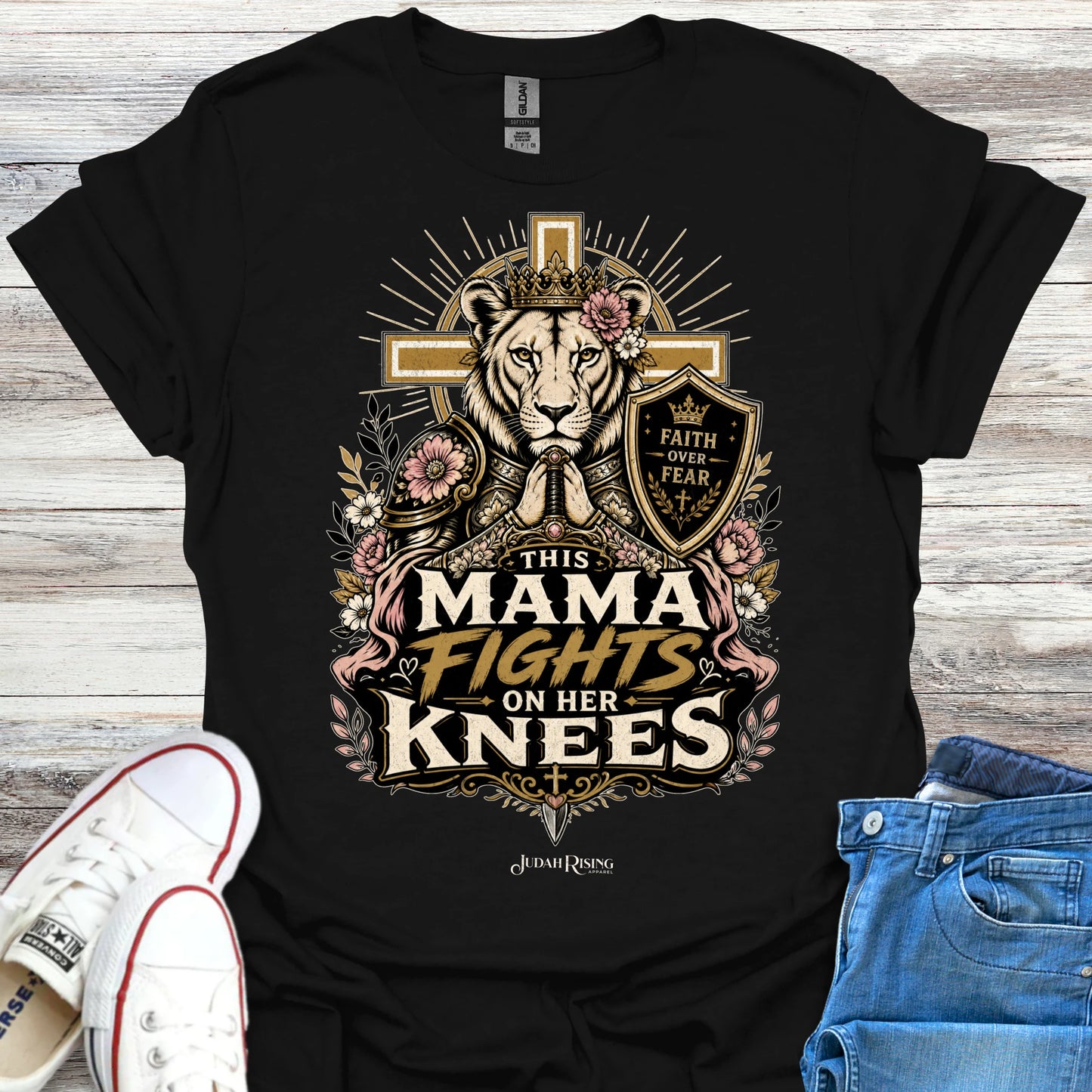 This Mama Fights On Her Knees