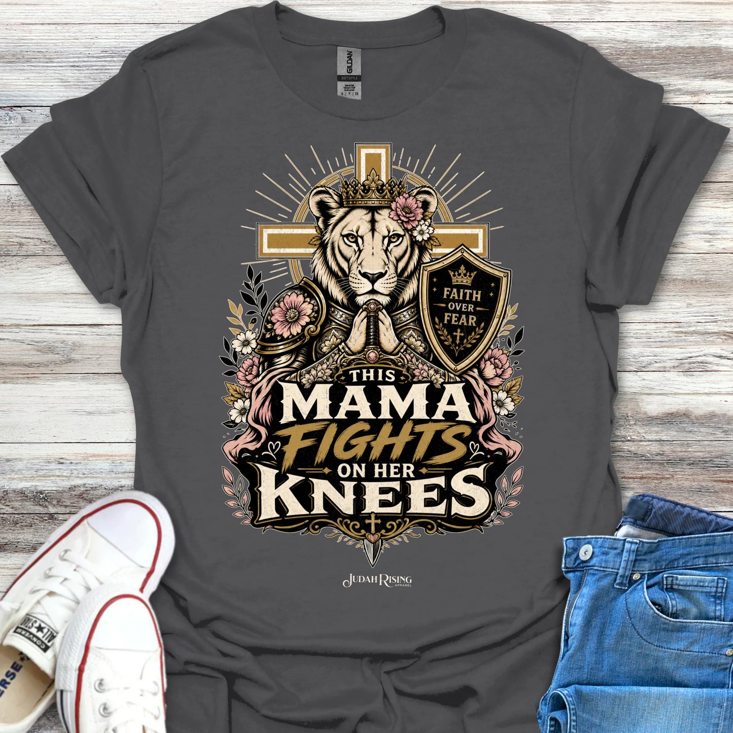 This Mama Fights On Her Knees
