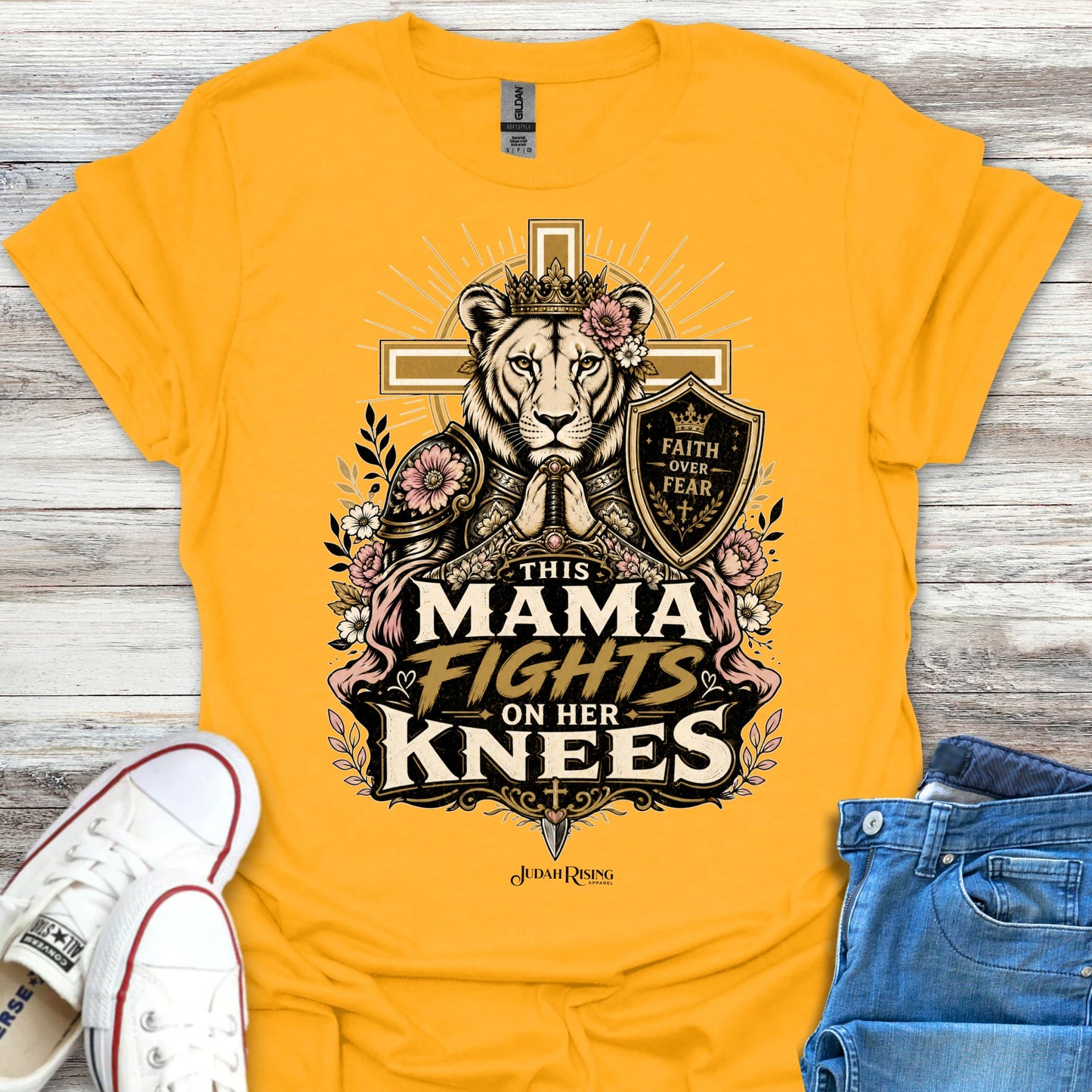 This Mama Fights On Her Knees