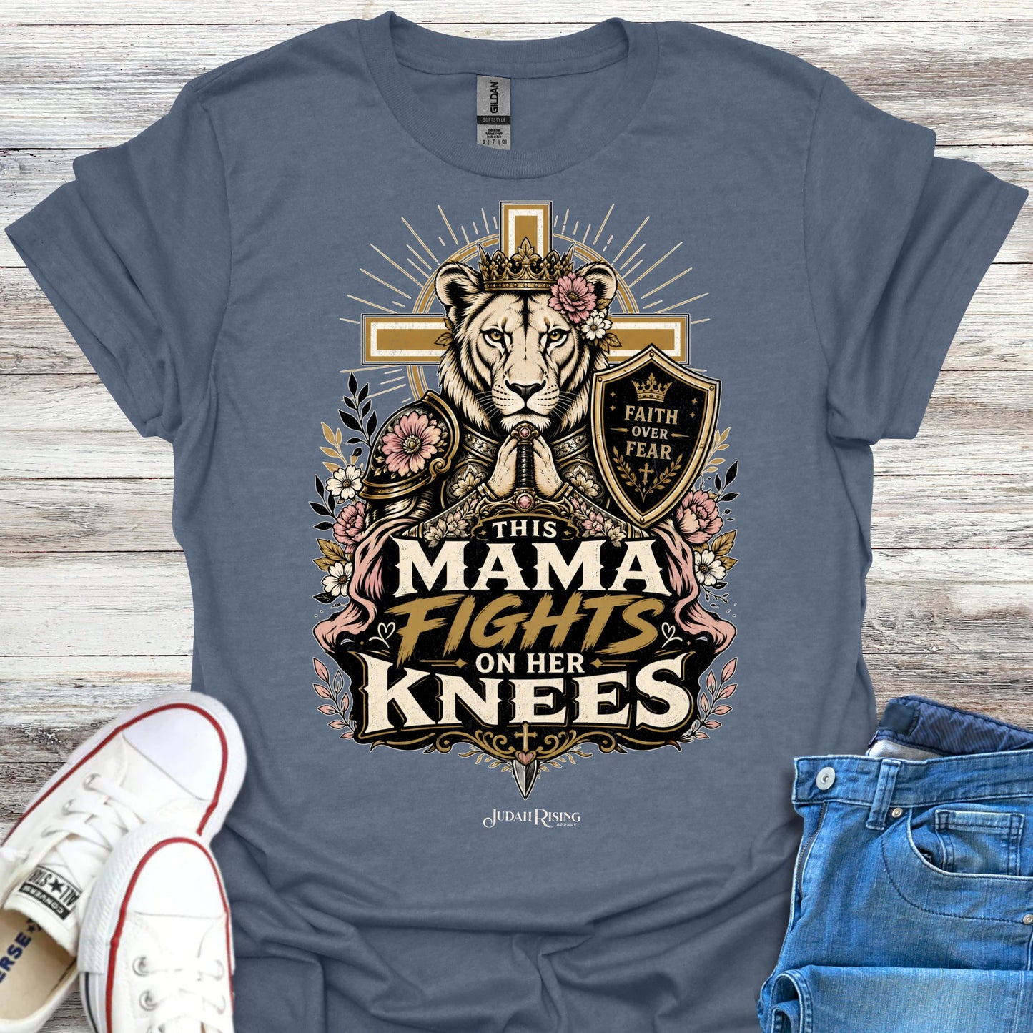 This Mama Fights On Her Knees