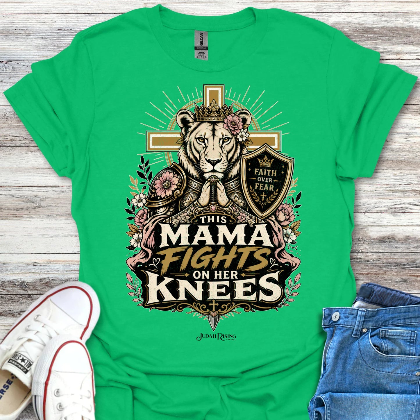 This Mama Fights On Her Knees