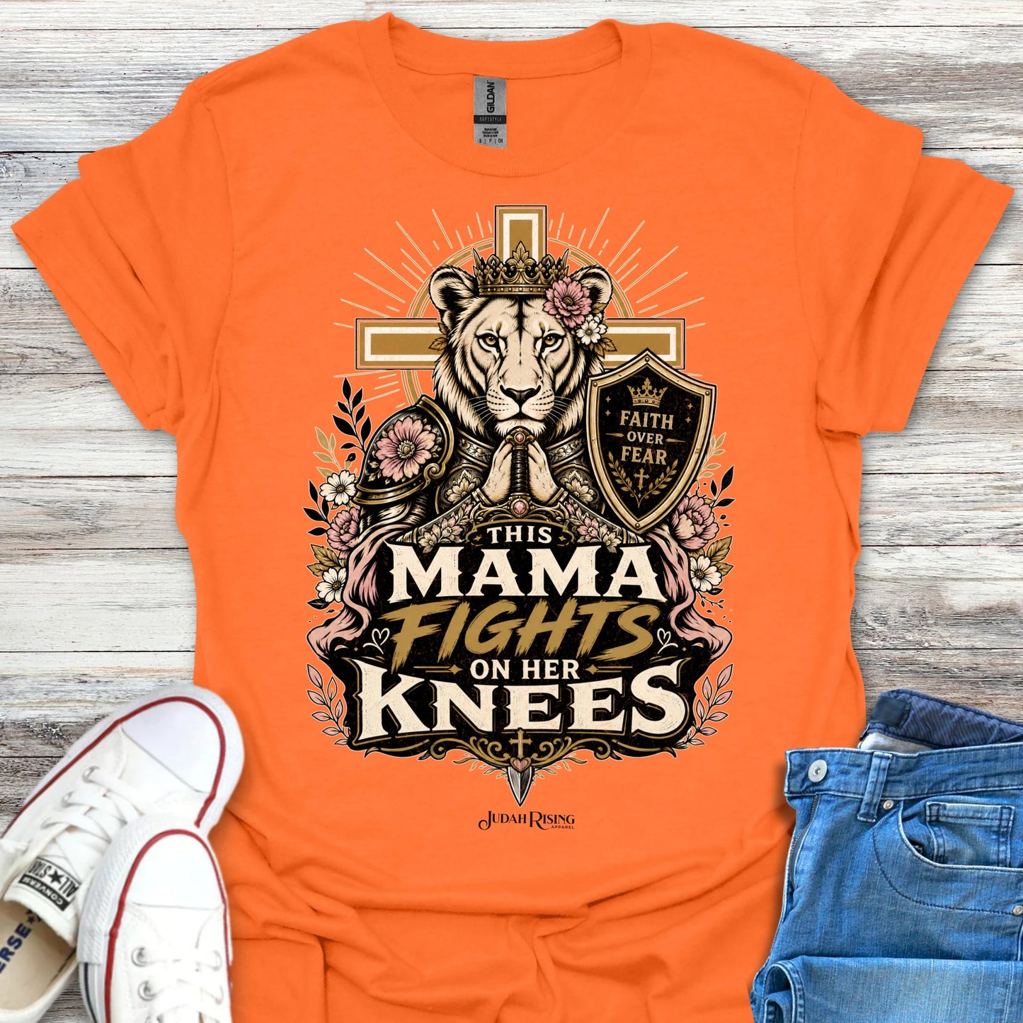 This Mama Fights On Her Knees