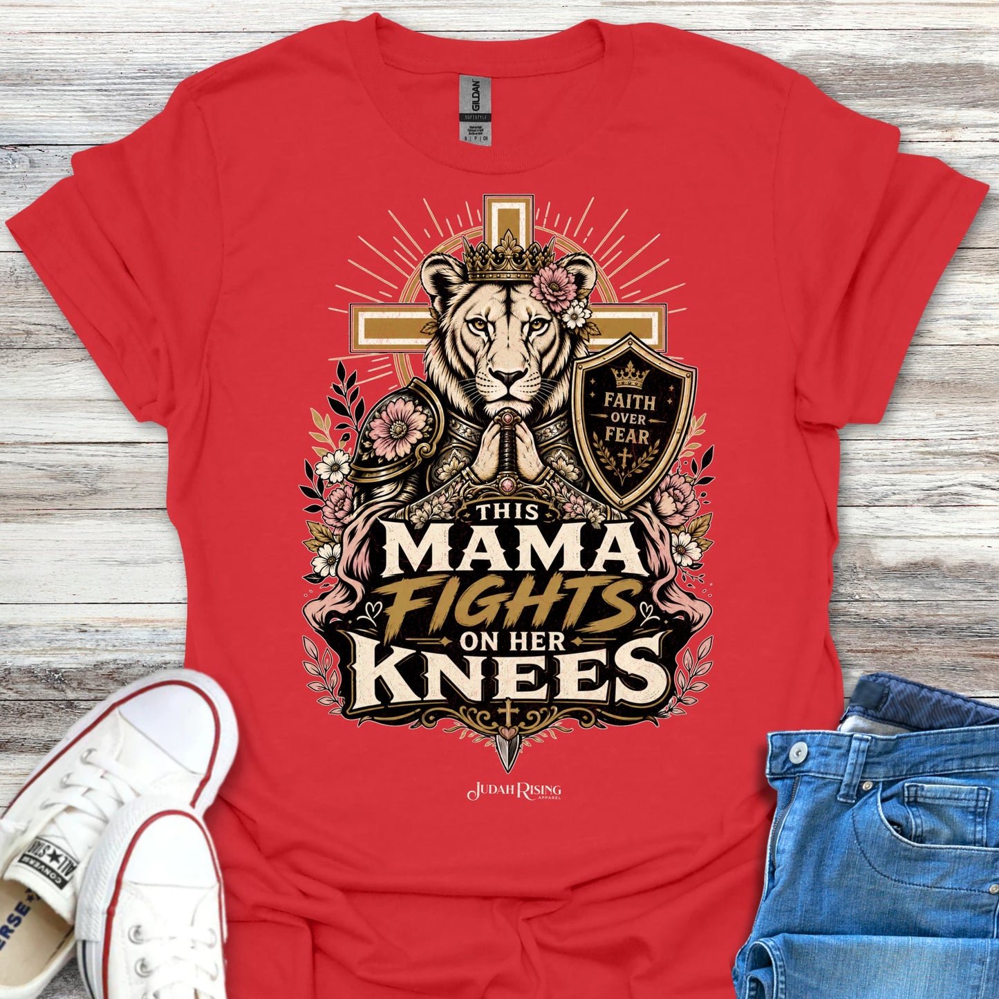 This Mama Fights On Her Knees