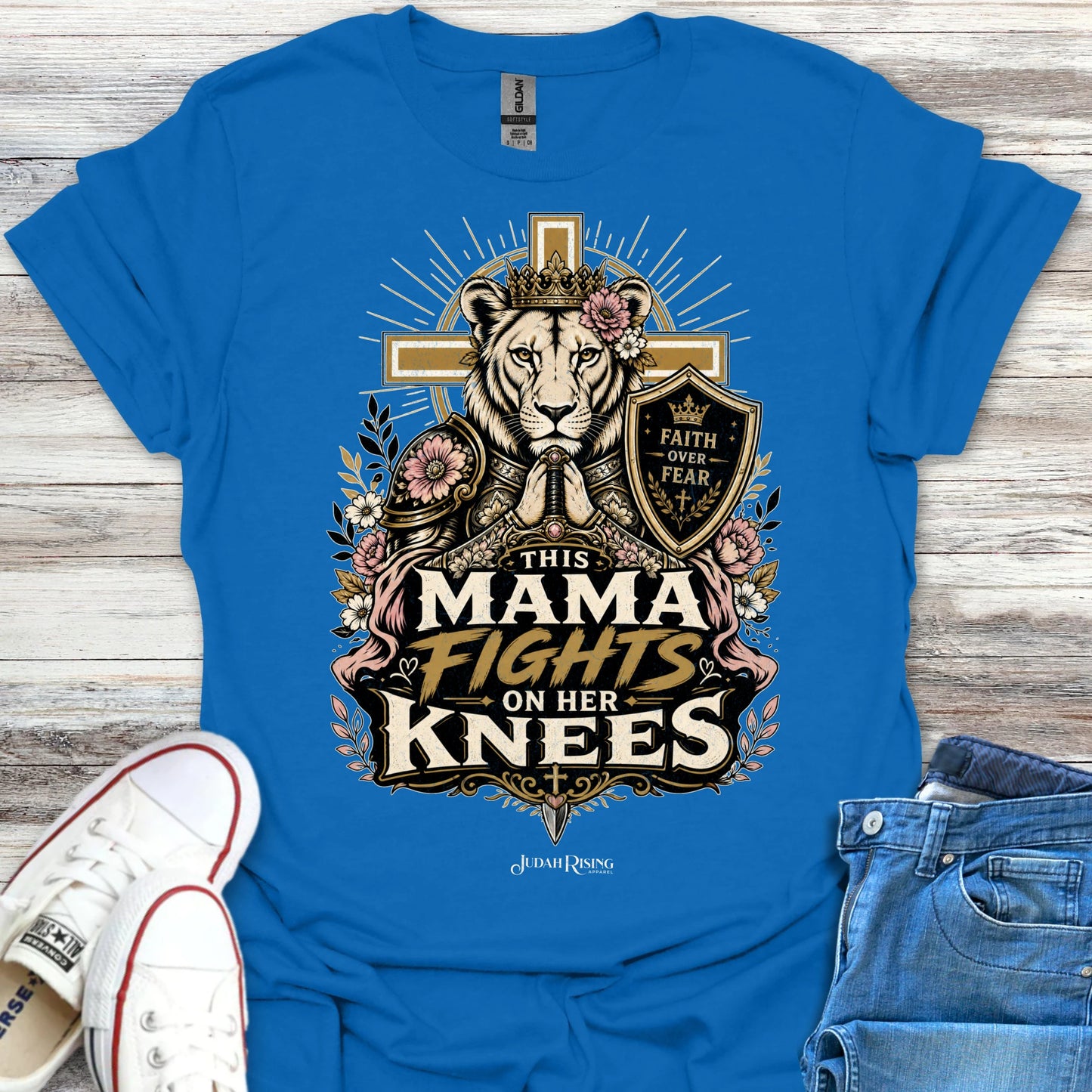 This Mama Fights On Her Knees