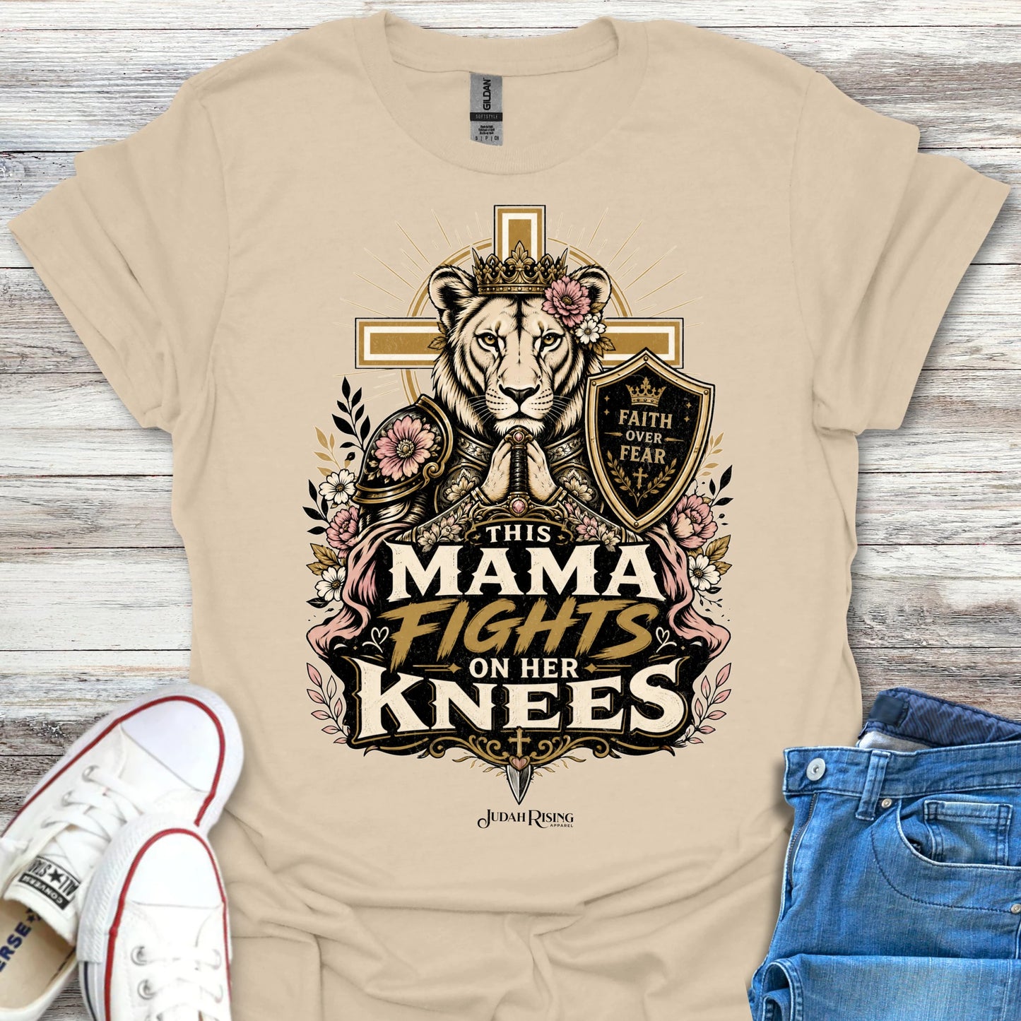 This Mama Fights On Her Knees