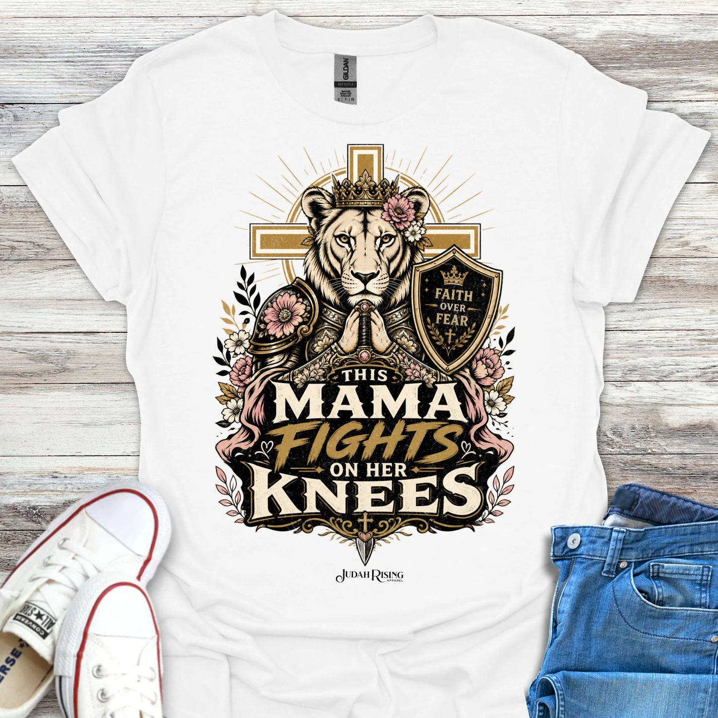 This Mama Fights On Her Knees