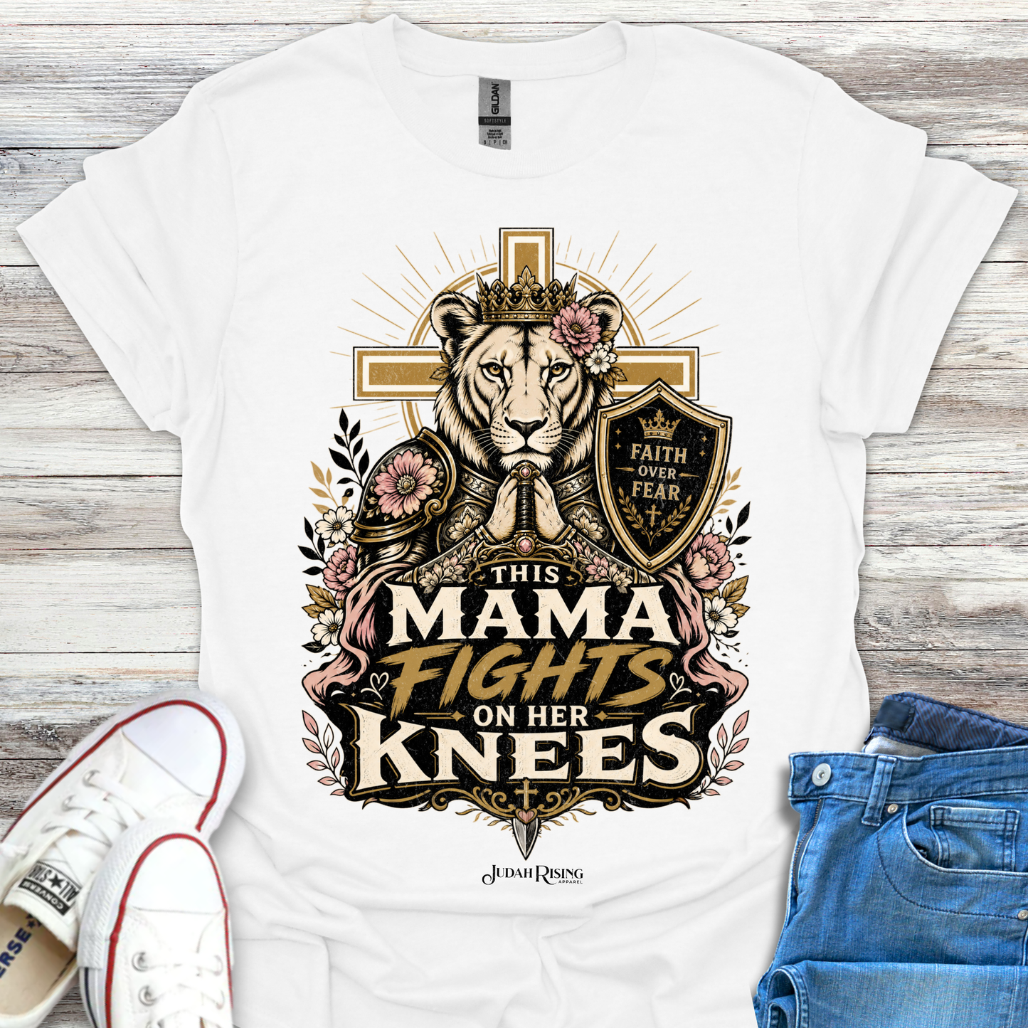 This Mama Fights On Her Knees